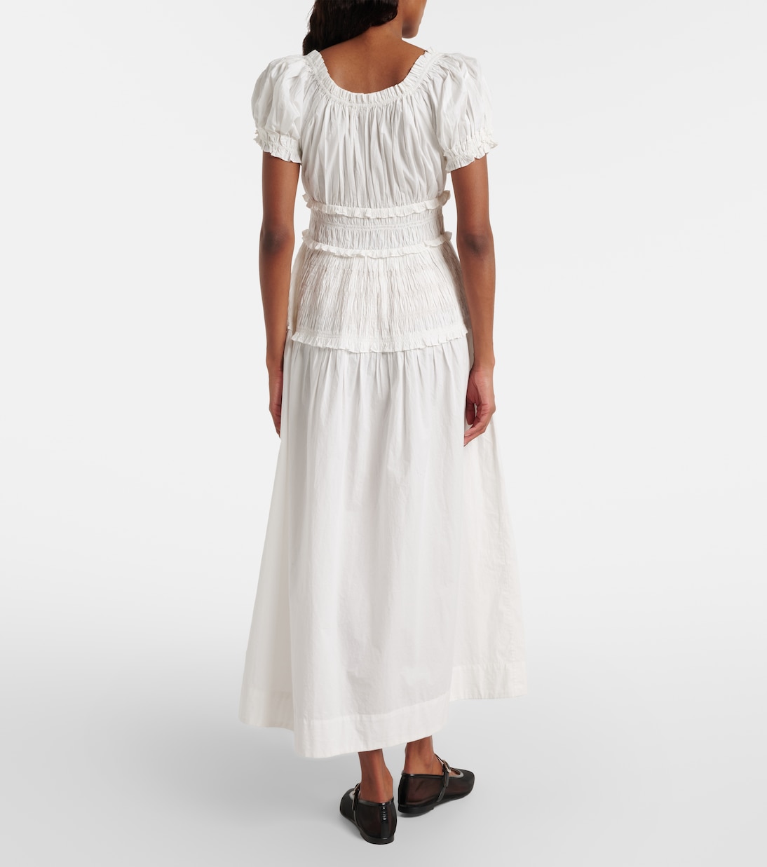 Leanne cotton poplin midi dress | Dôen