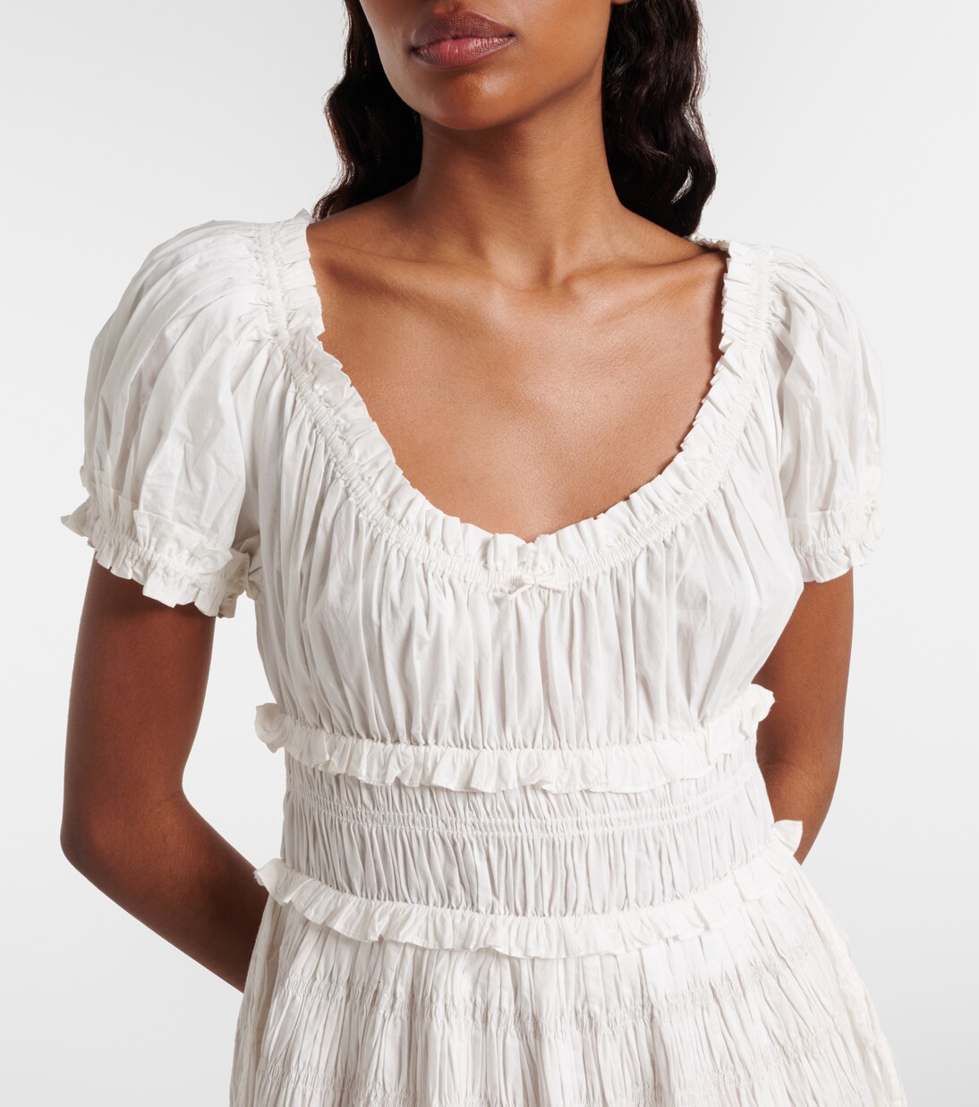 Leanne cotton poplin midi dress | Dôen