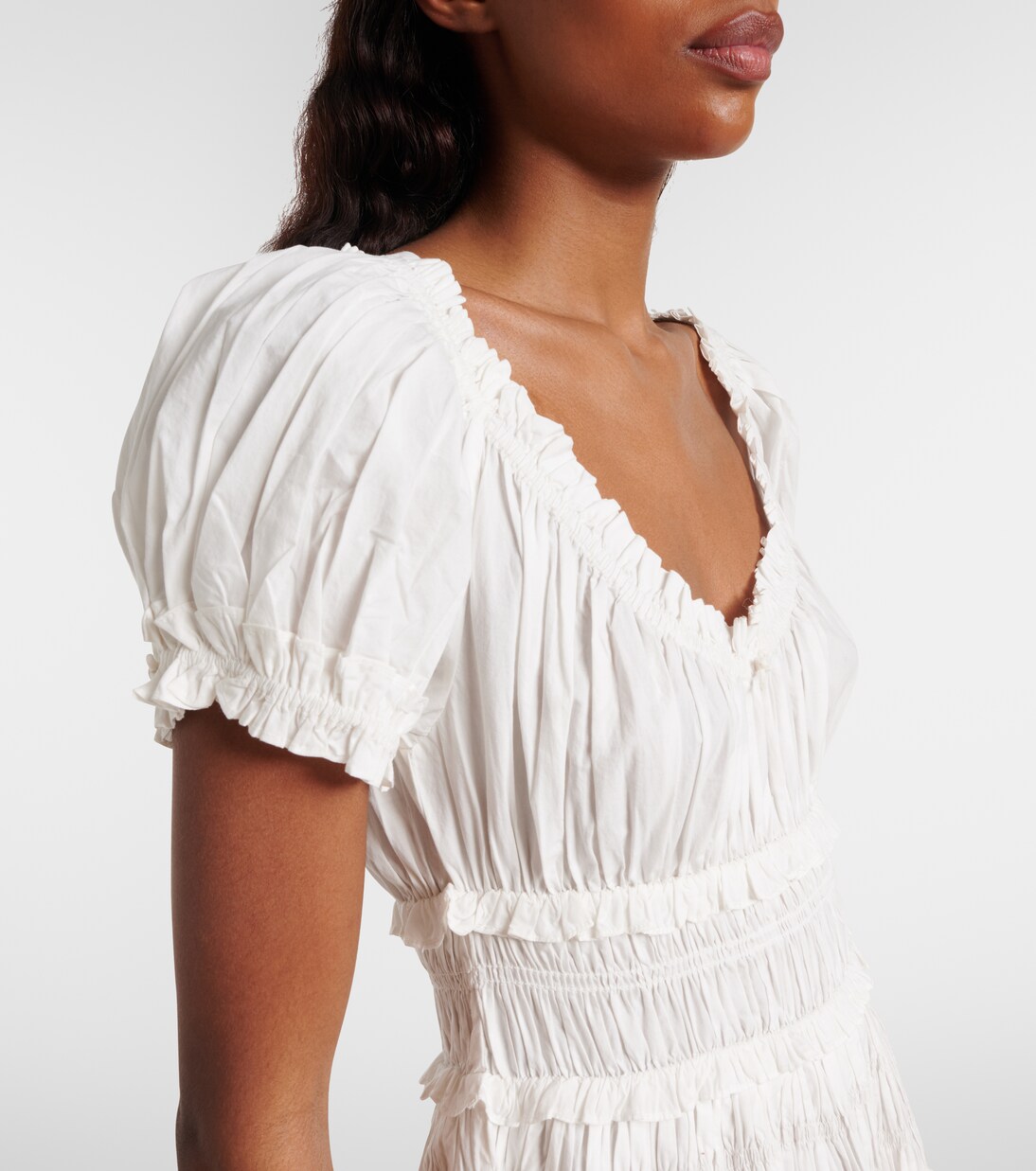 Leanne cotton poplin midi dress | Dôen