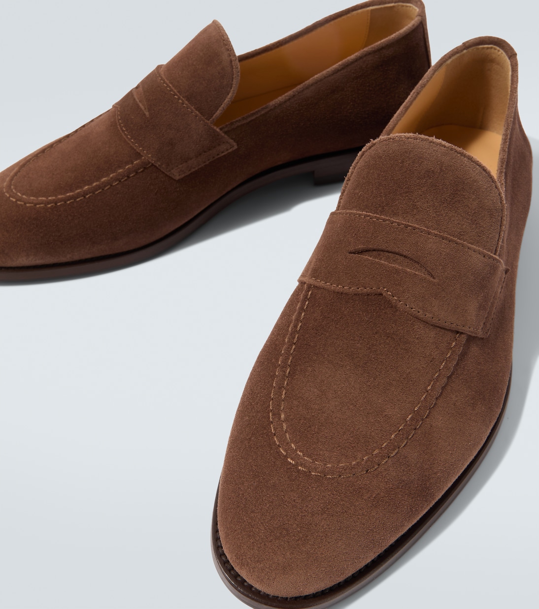 Suede penny loafers | Brunello Cucinelli