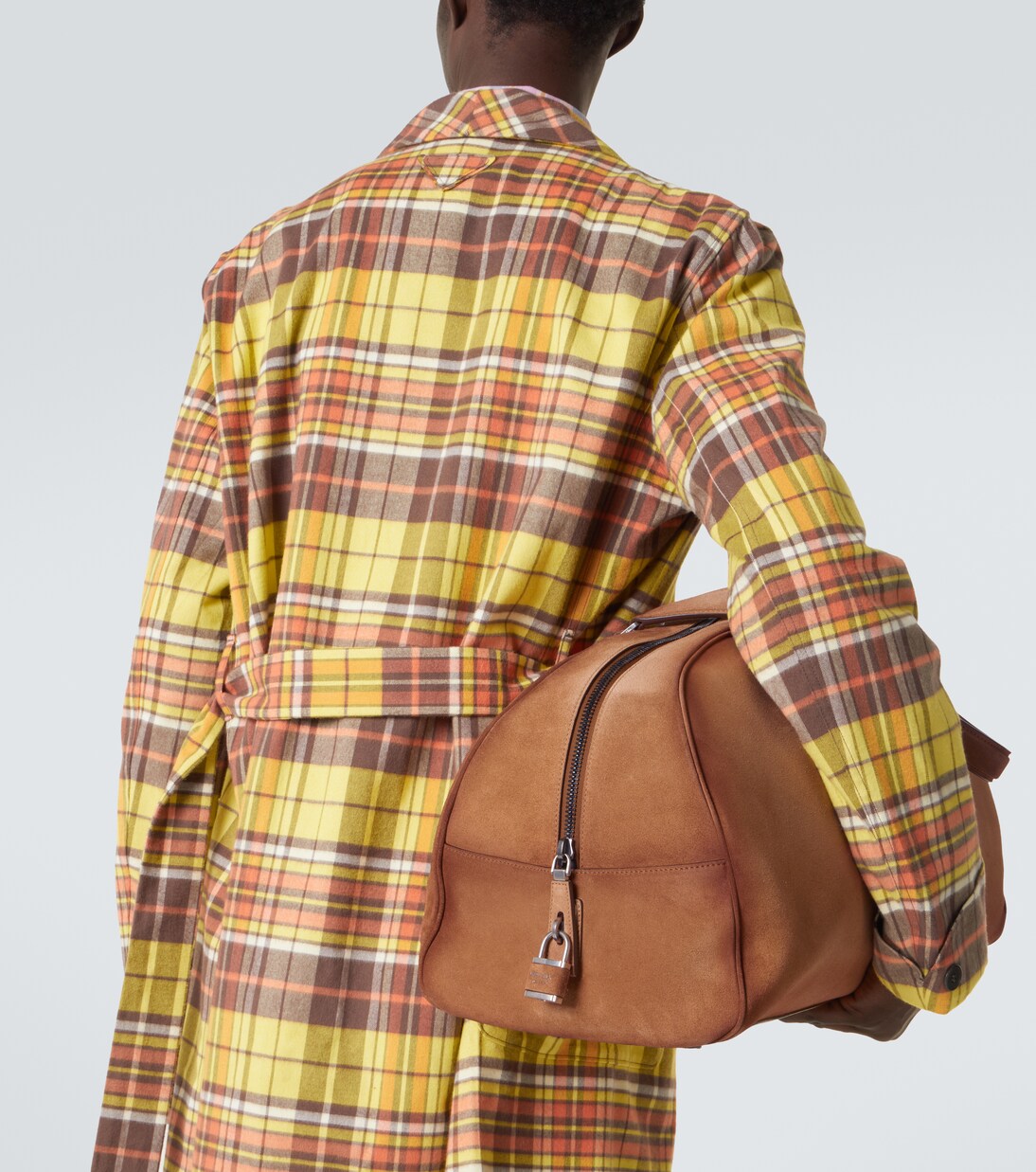 Suede duffel bag | Prada