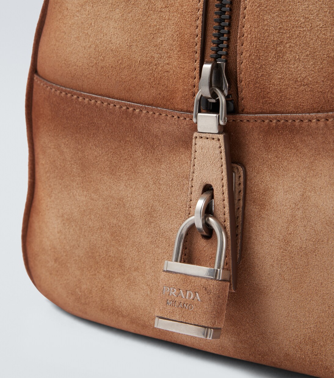 Suede duffel bag | Prada