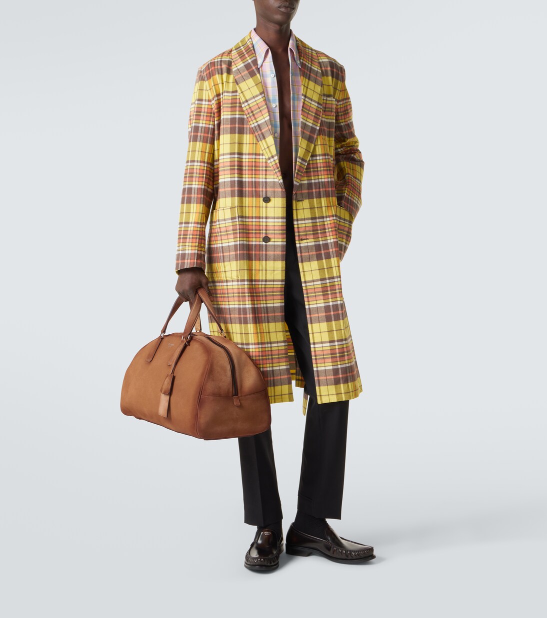 Suede duffel bag | Prada