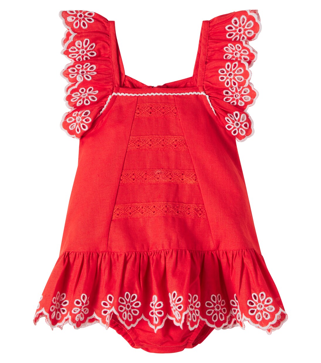 Baby embroidered linen and cotton dress | Stella McCartney Kids