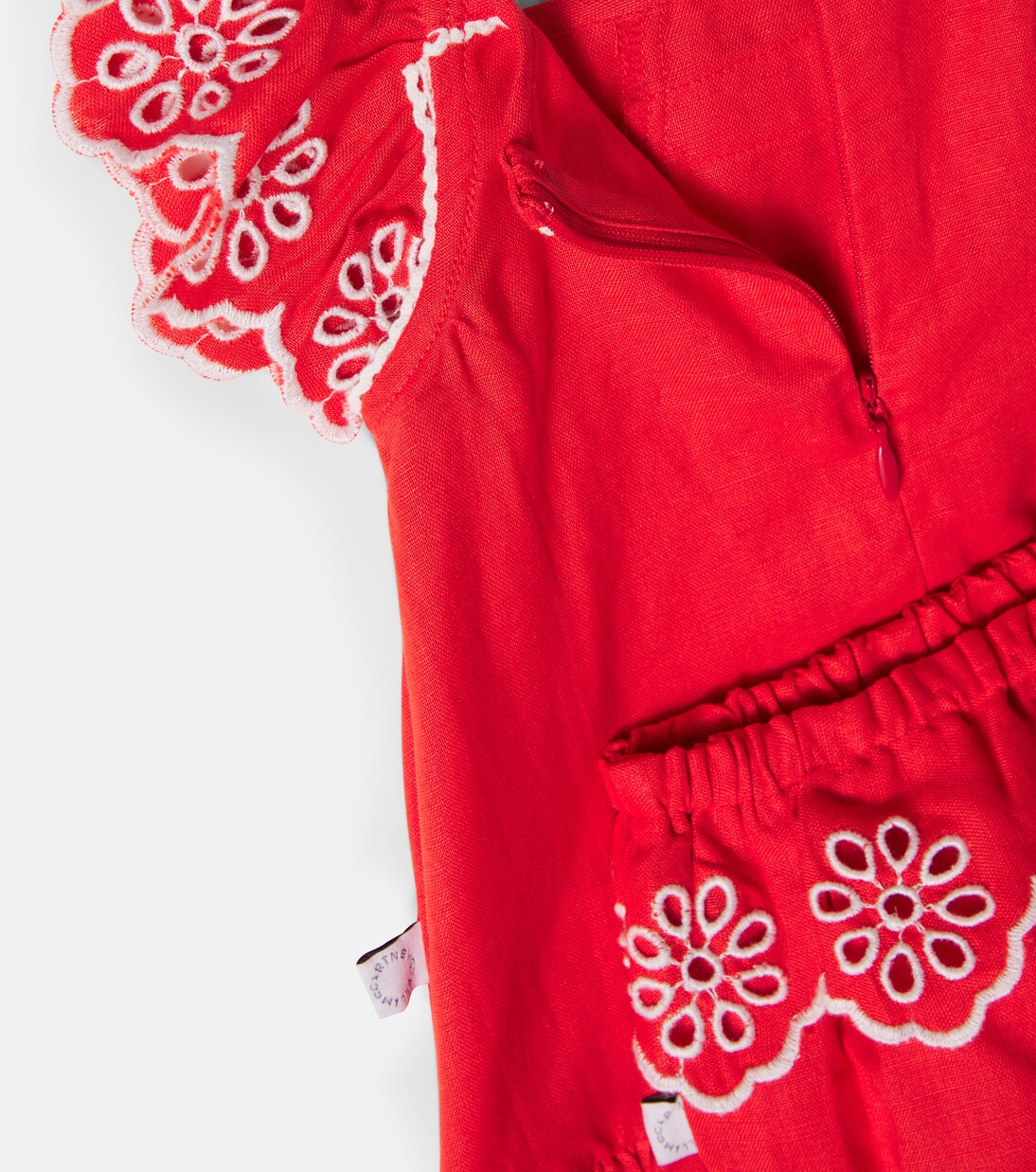 Baby embroidered linen and cotton dress | Stella McCartney Kids