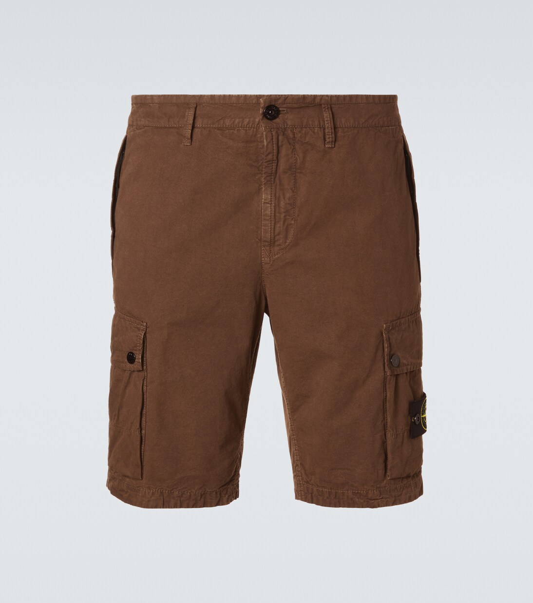Compass cotton canvas cargo shorts | Stone Island
