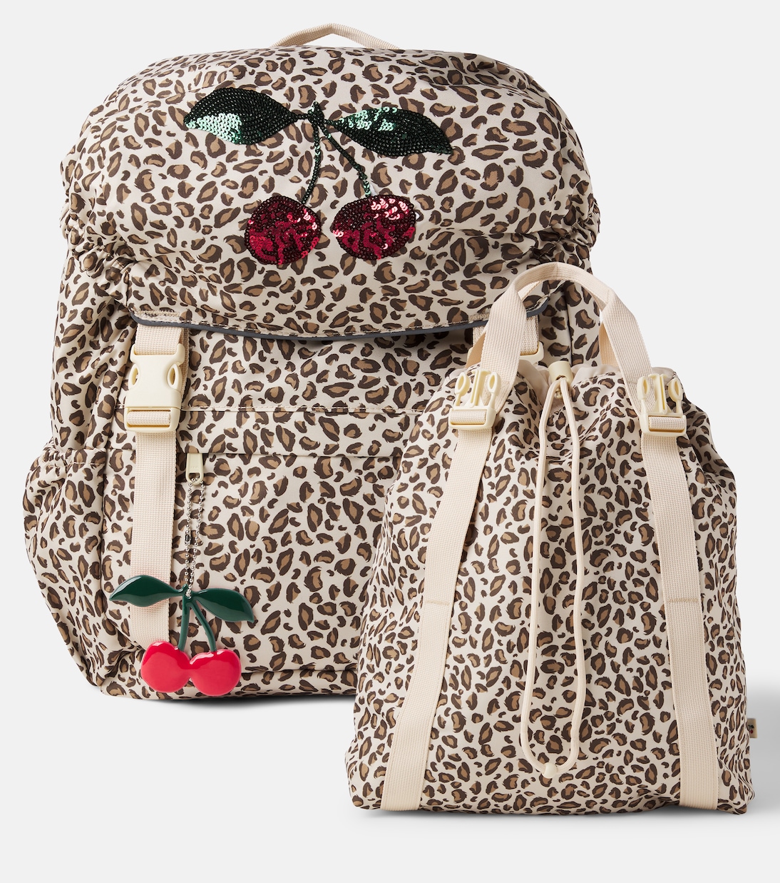 Clover leopard-print sequined backpack | Konges Sløjd
