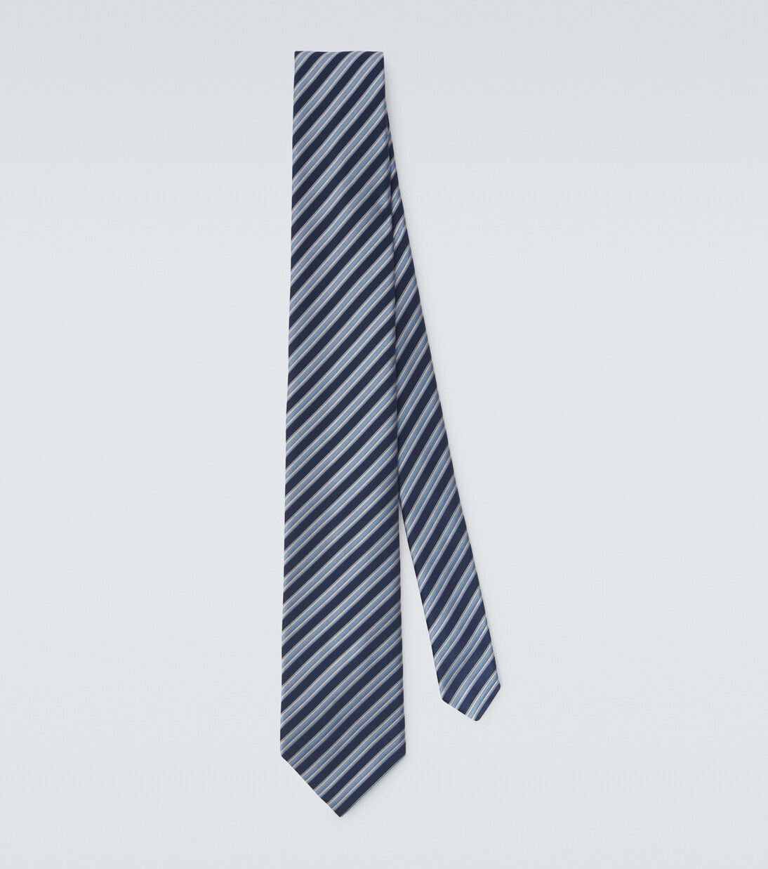 Striped silk jacquard tie | Charvet