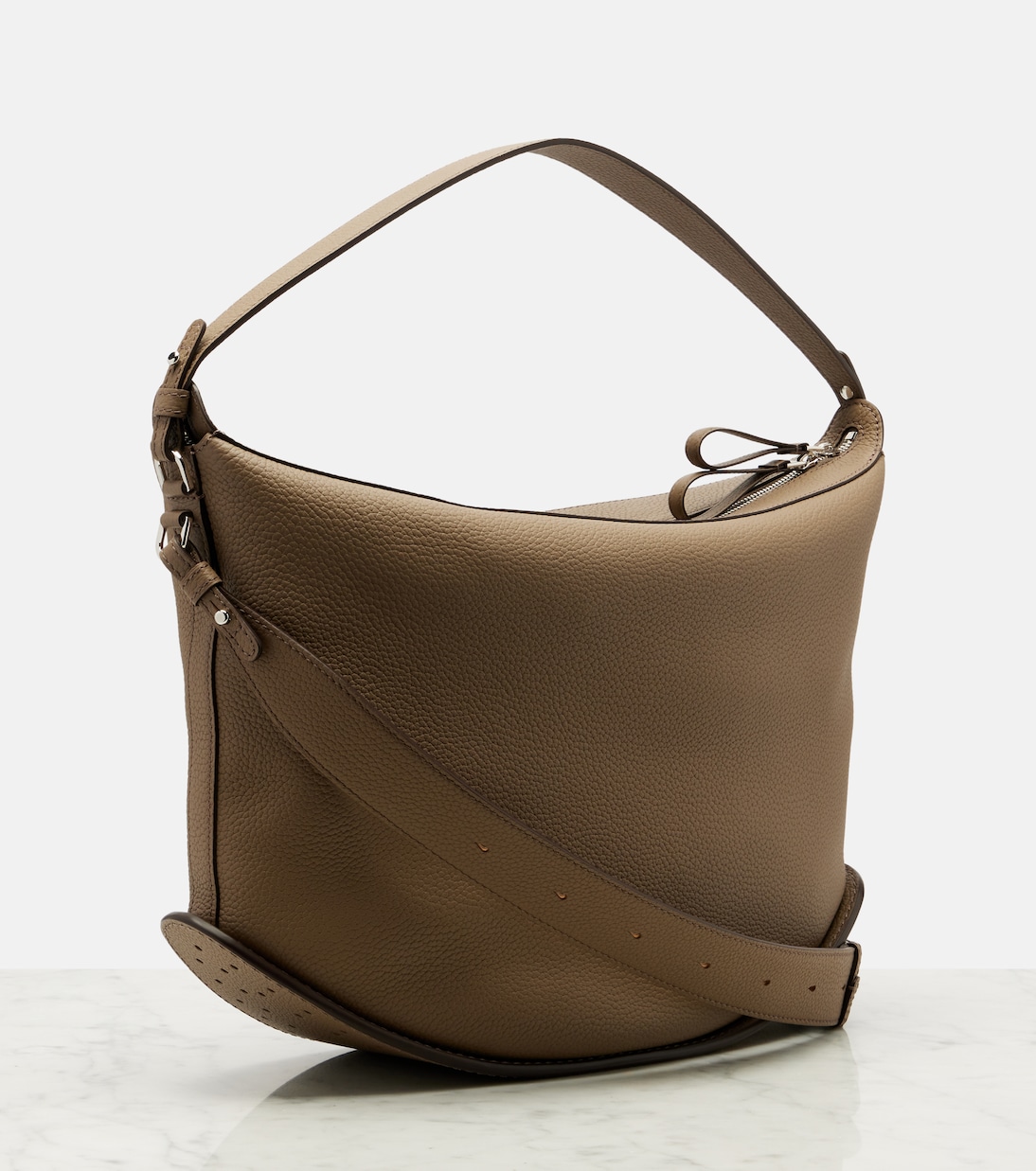 Schultertasche Pin Mini aus Leder | Delvaux