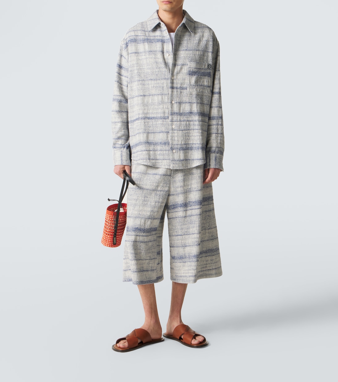 Paula's Ibiza denim jacquard shirt | Loewe