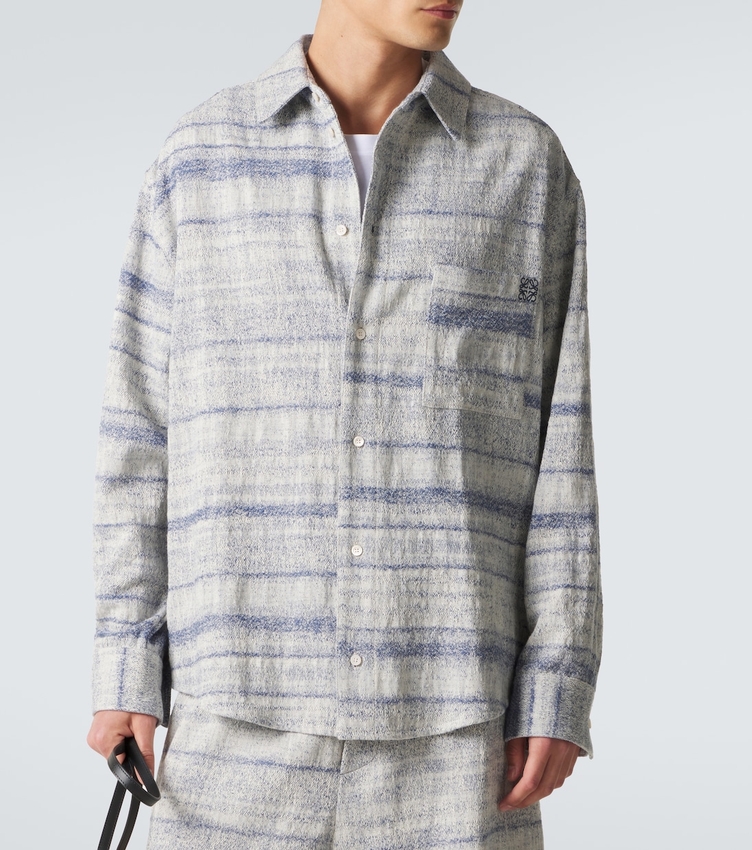 Paula's Ibiza denim jacquard shirt | Loewe