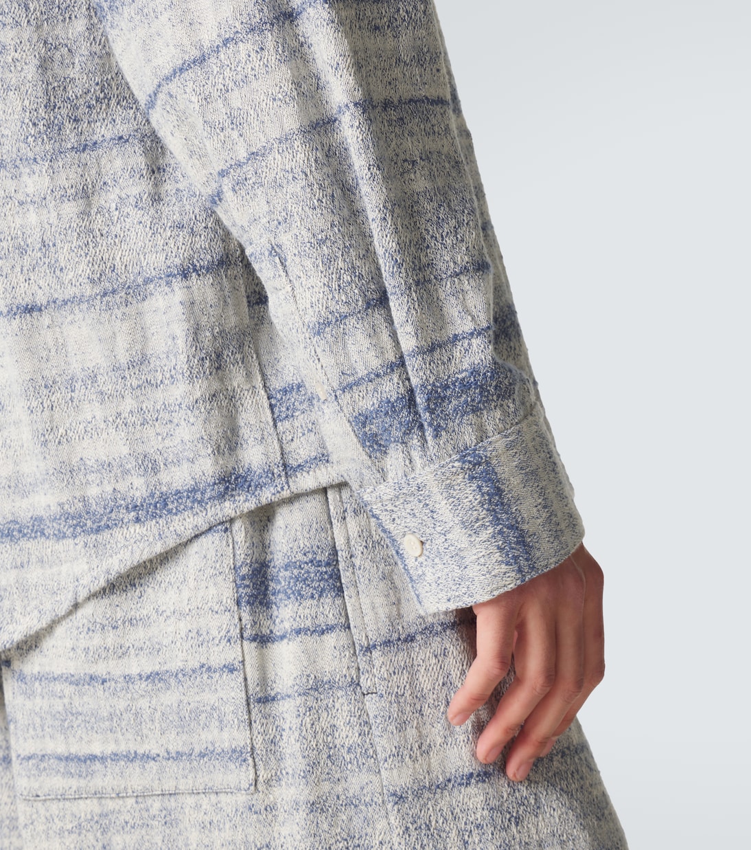 Paula's Ibiza denim jacquard shirt | Loewe