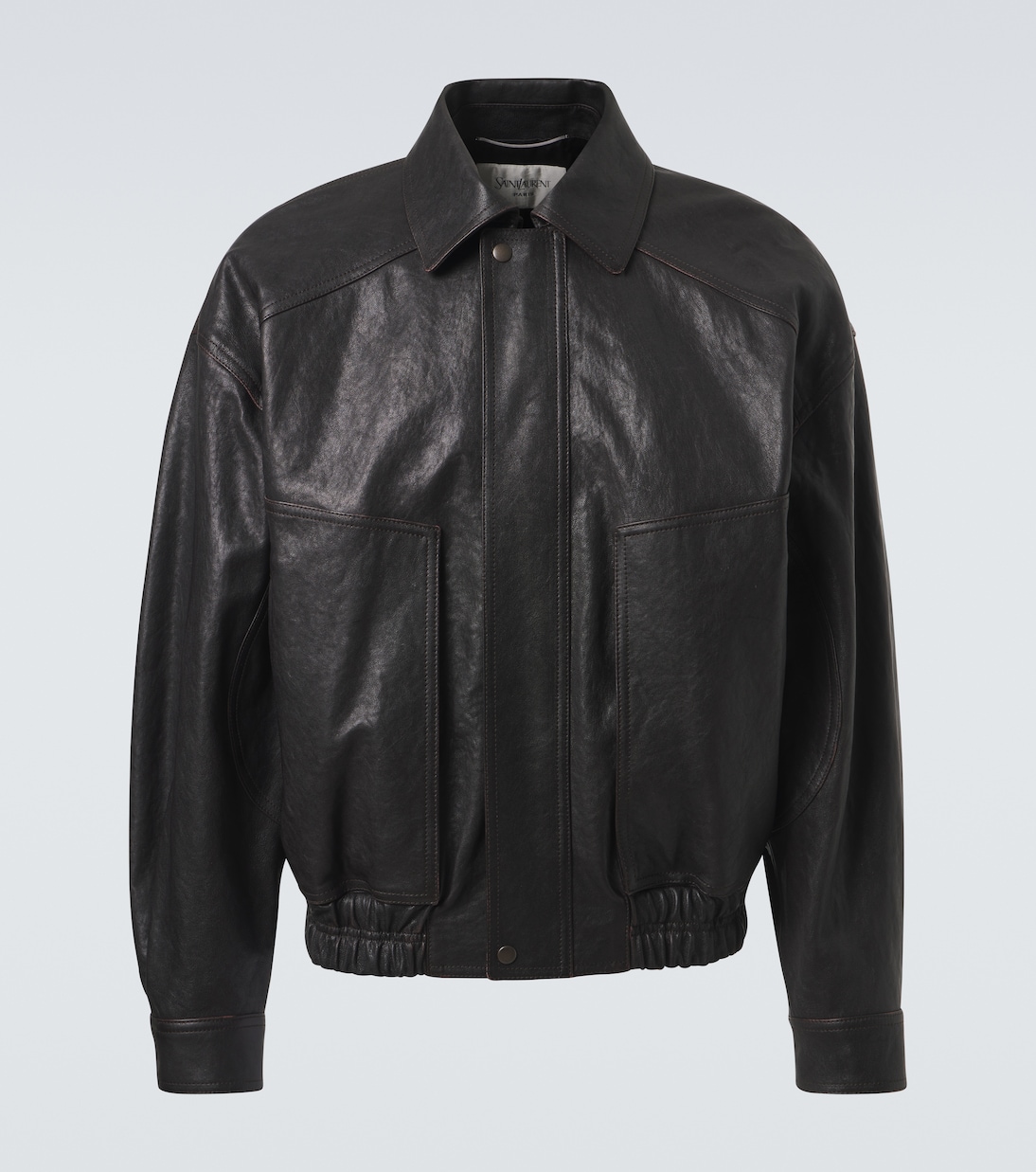 Leather blouson jacket | Saint Laurent