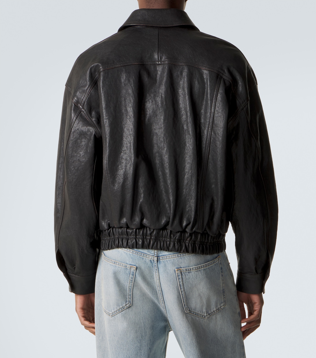 Leather blouson jacket | Saint Laurent