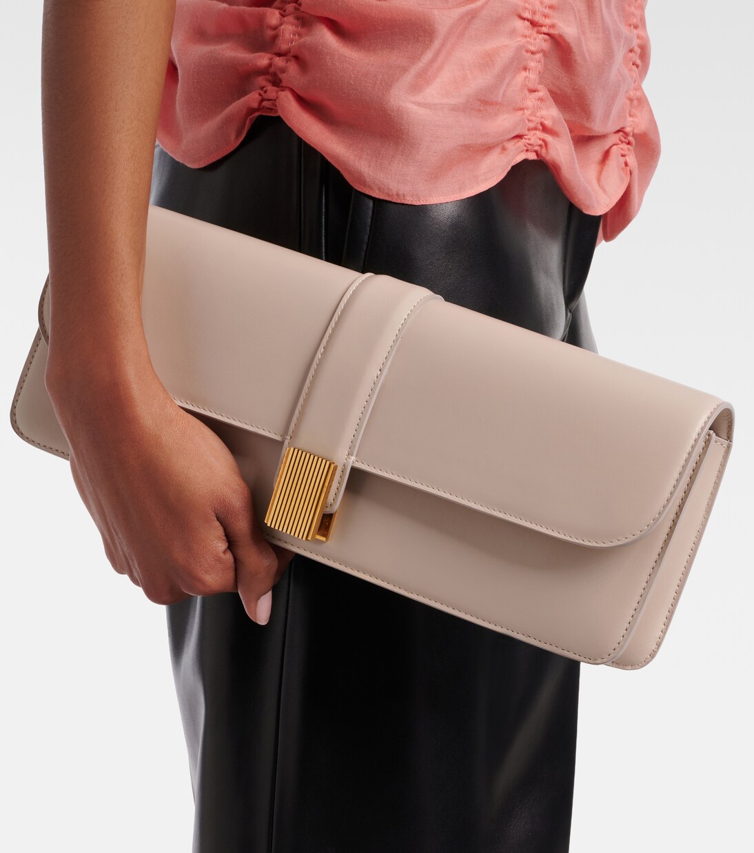 Blake leather clutch | Khaite
