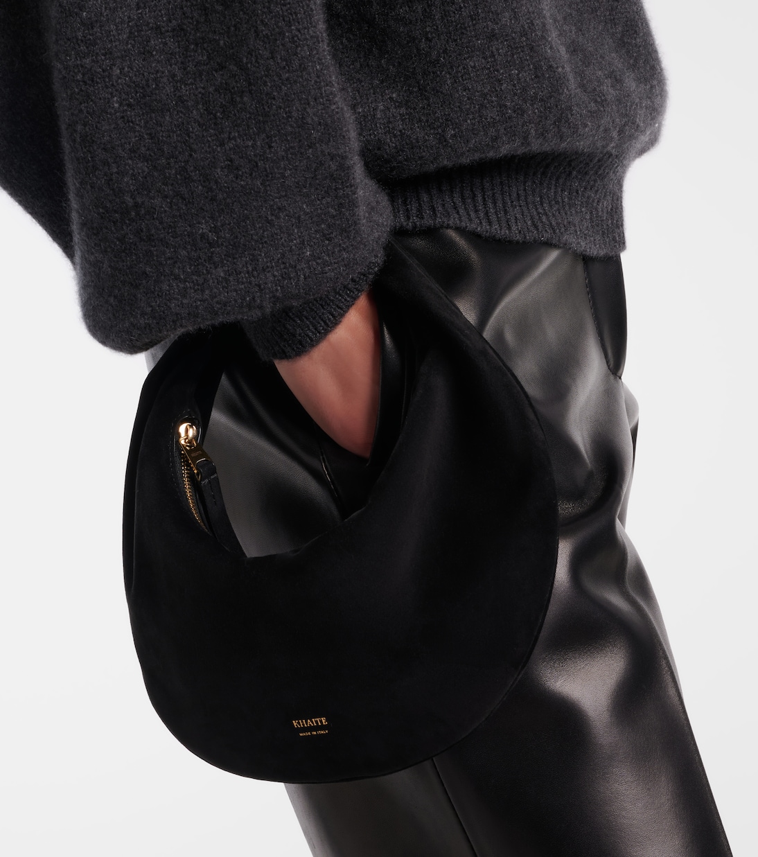 Olivia Mini suede shoulder bag | Khaite
