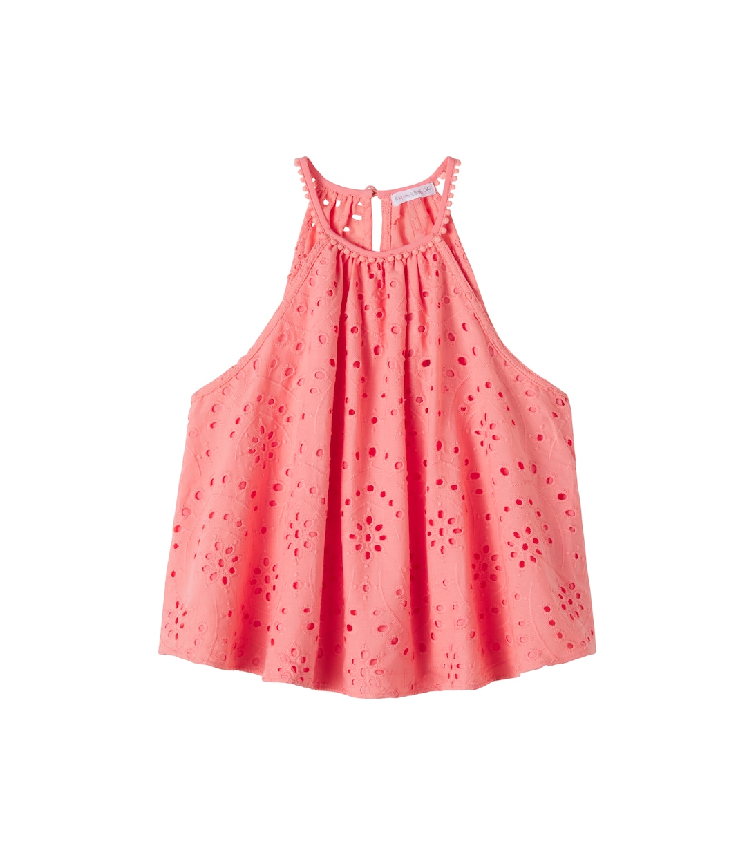 Cleo broderie anglaise cotton top | Poupette St Barth Kids