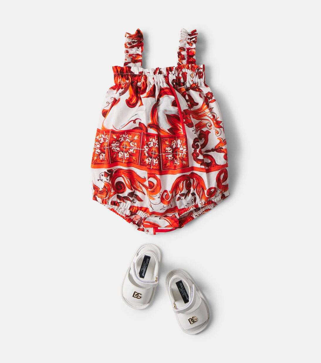 Baby printed cotton bodysuit | Dolce&Gabbana Kids