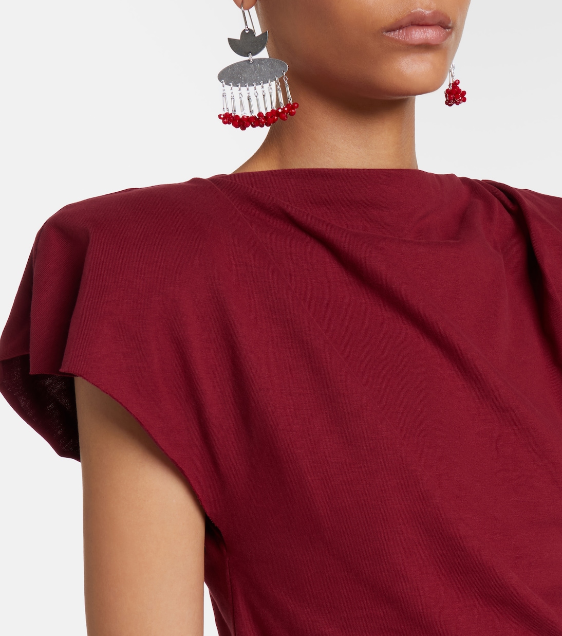 Sebani asymmetric cotton T-shirt | Isabel Marant