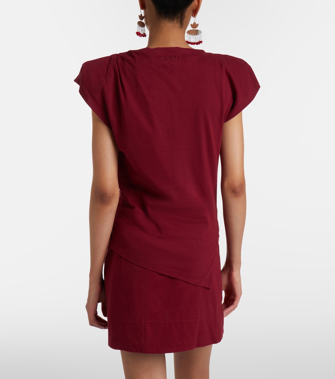 Sebani asymmetric cotton T-shirt | Isabel Marant
