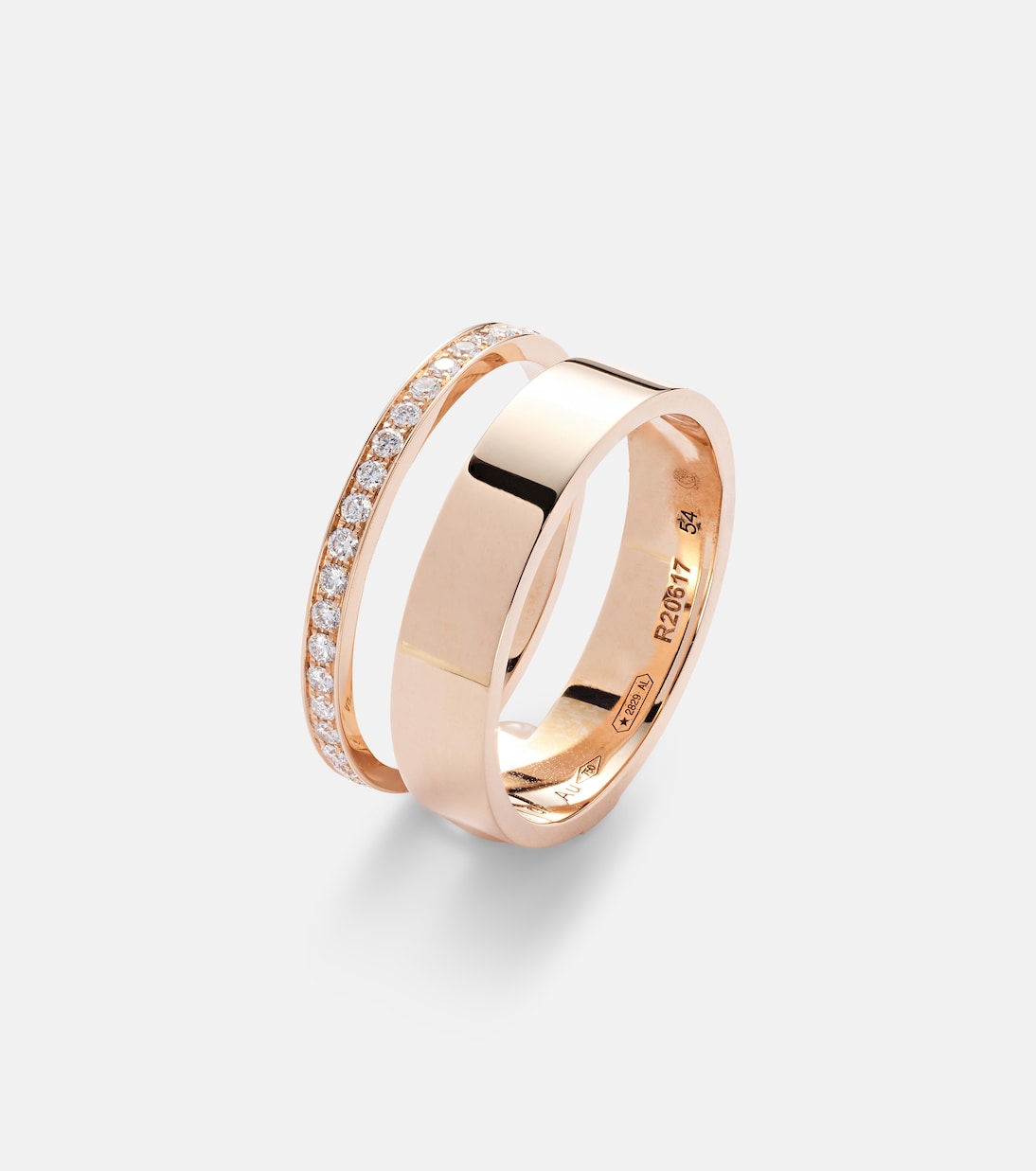 Bague Berbere Module en or rose 18 ct et diamants | Repossi