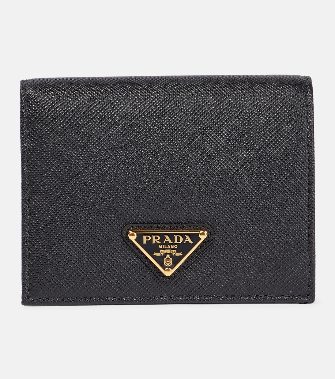 Cartera de piel saffiano con logo | Prada