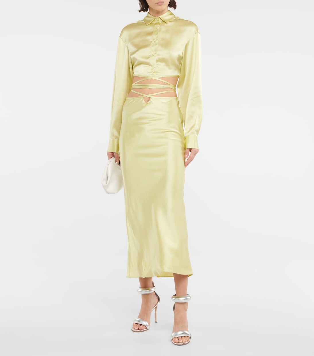 Sandalen Bijoux 105 aus Metallic-Leder | Gianvito Rossi