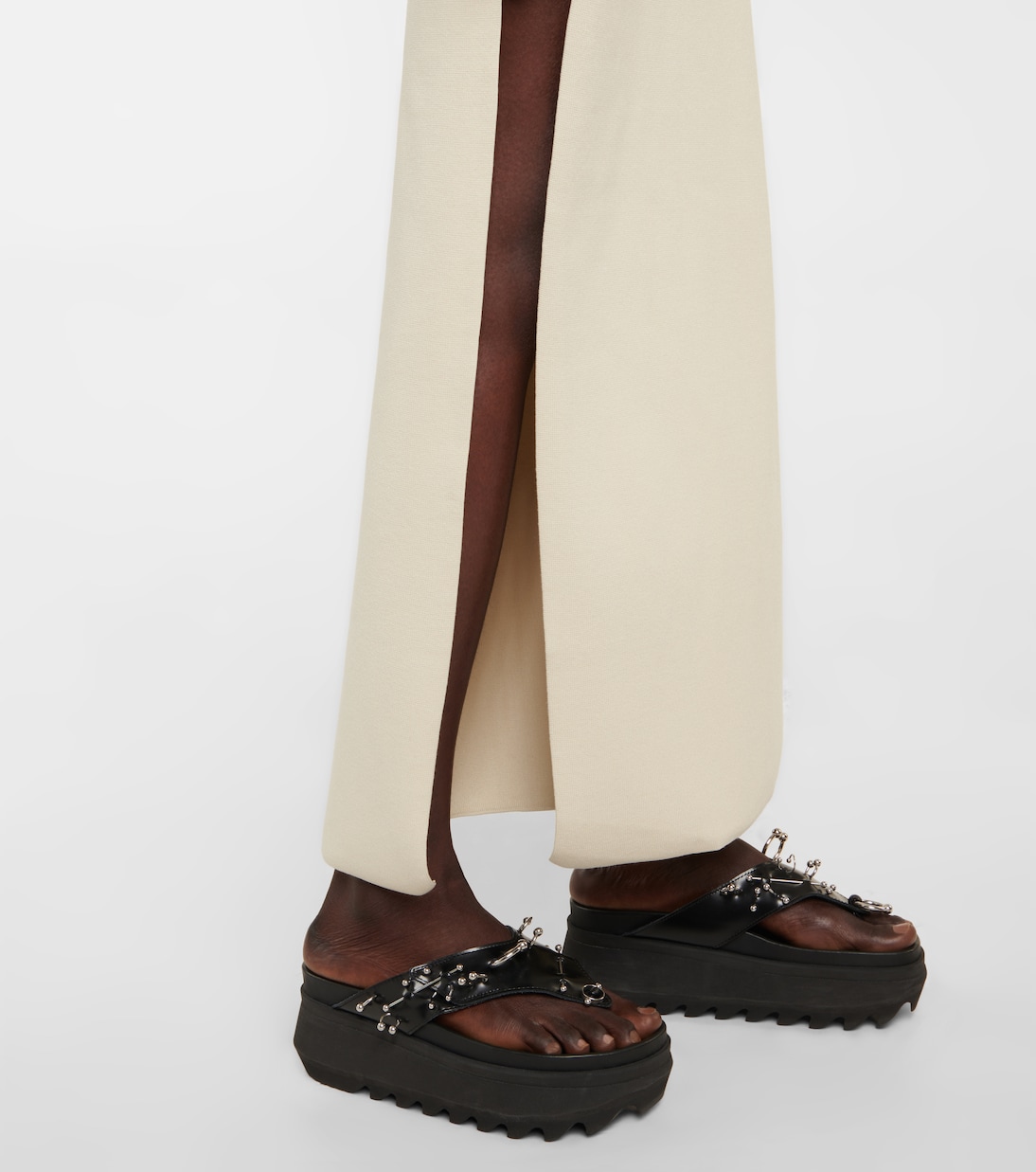 Verziertes Midikleid aus Strick | Rabanne