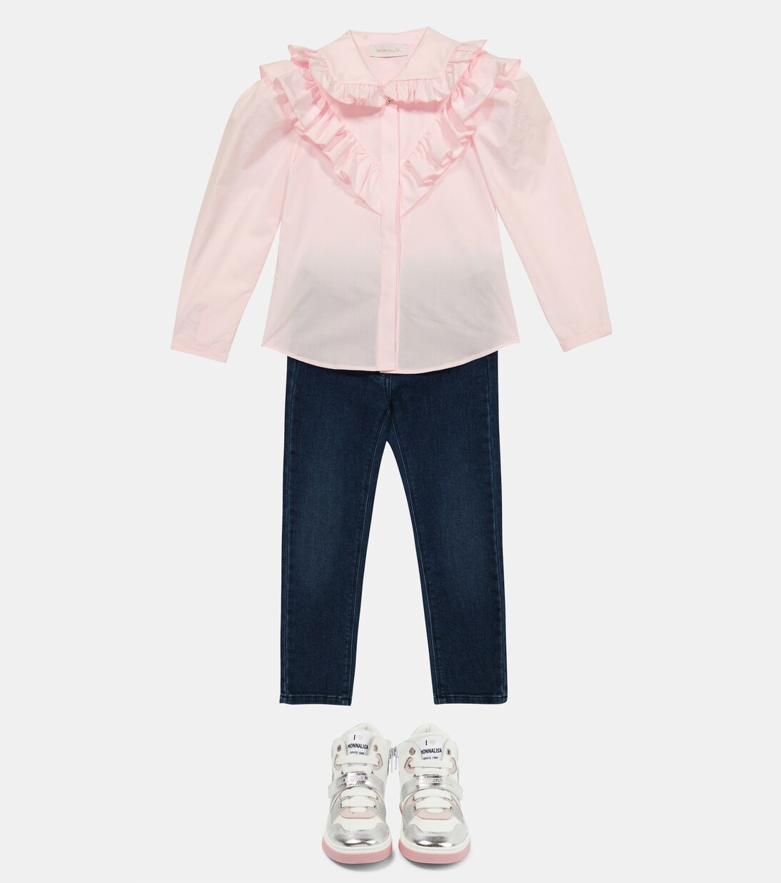 Cotton poplin shirt | Monnalisa