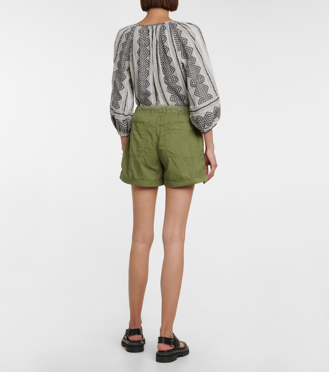 Mid-Rise Shorts Tenley aus Baumwolle | Velvet