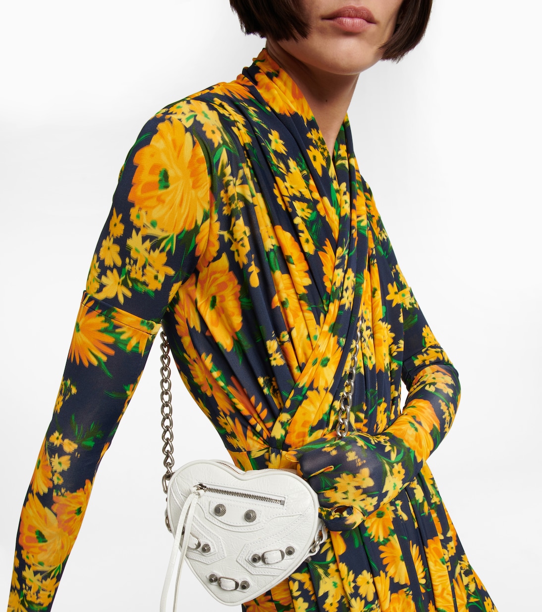 Le Cagole Heart Mini leather crossbody bag | Balenciaga