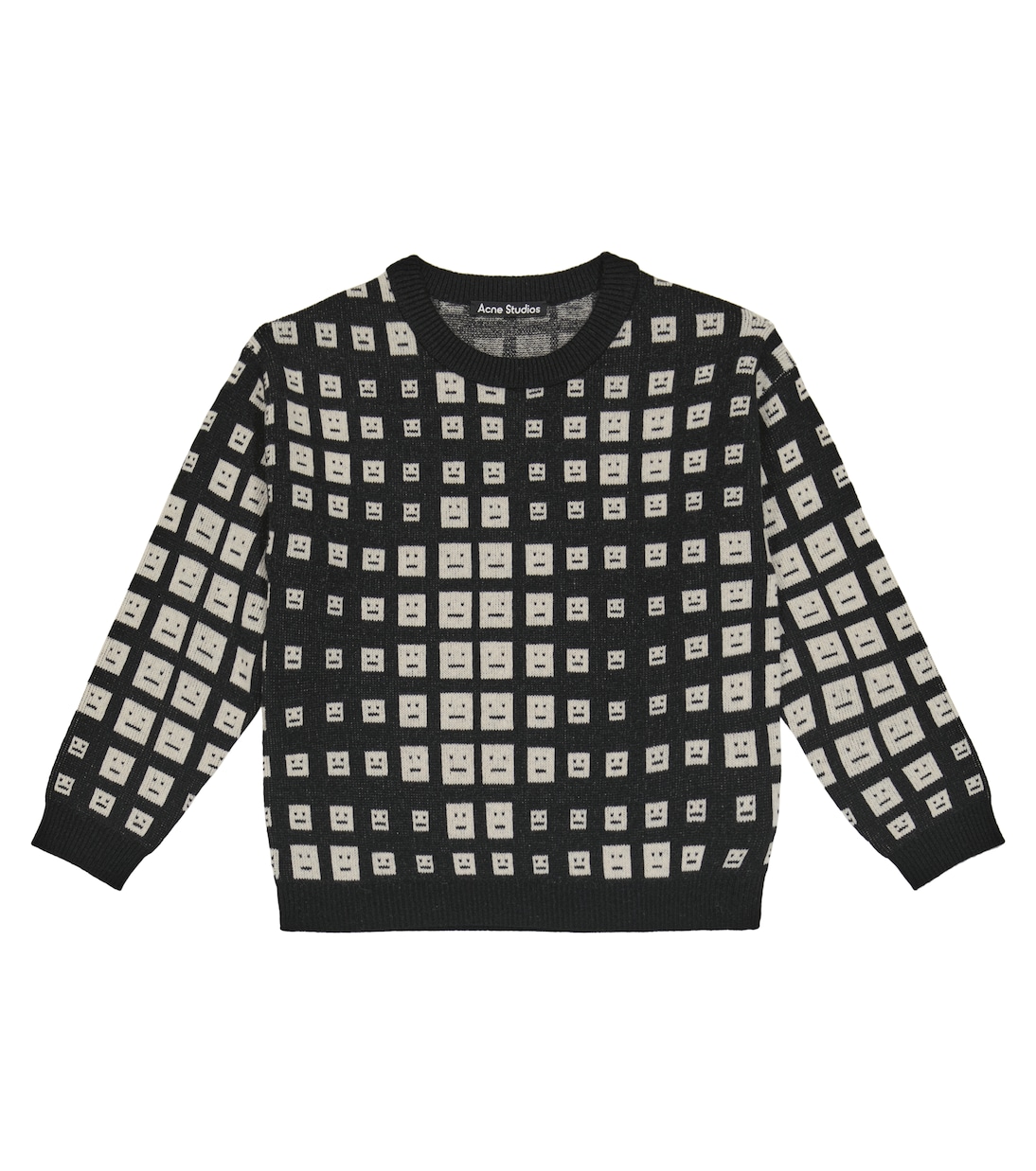 Face jacquard wool sweater | Acne Studios Kids