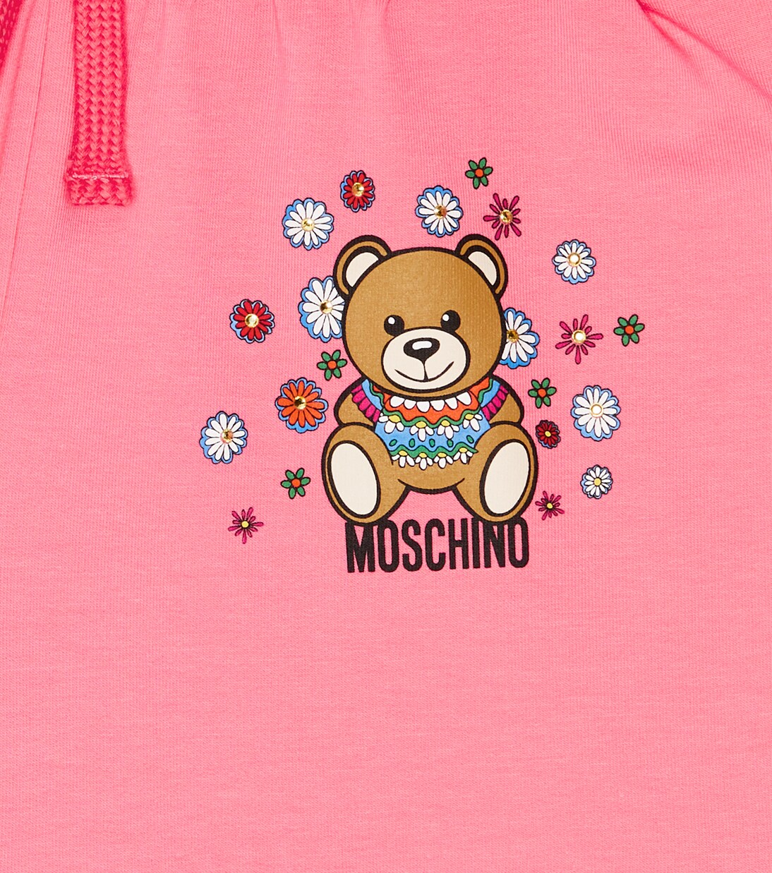 Teddy Bear cotton-blend jersey shorts | Moschino Kids
