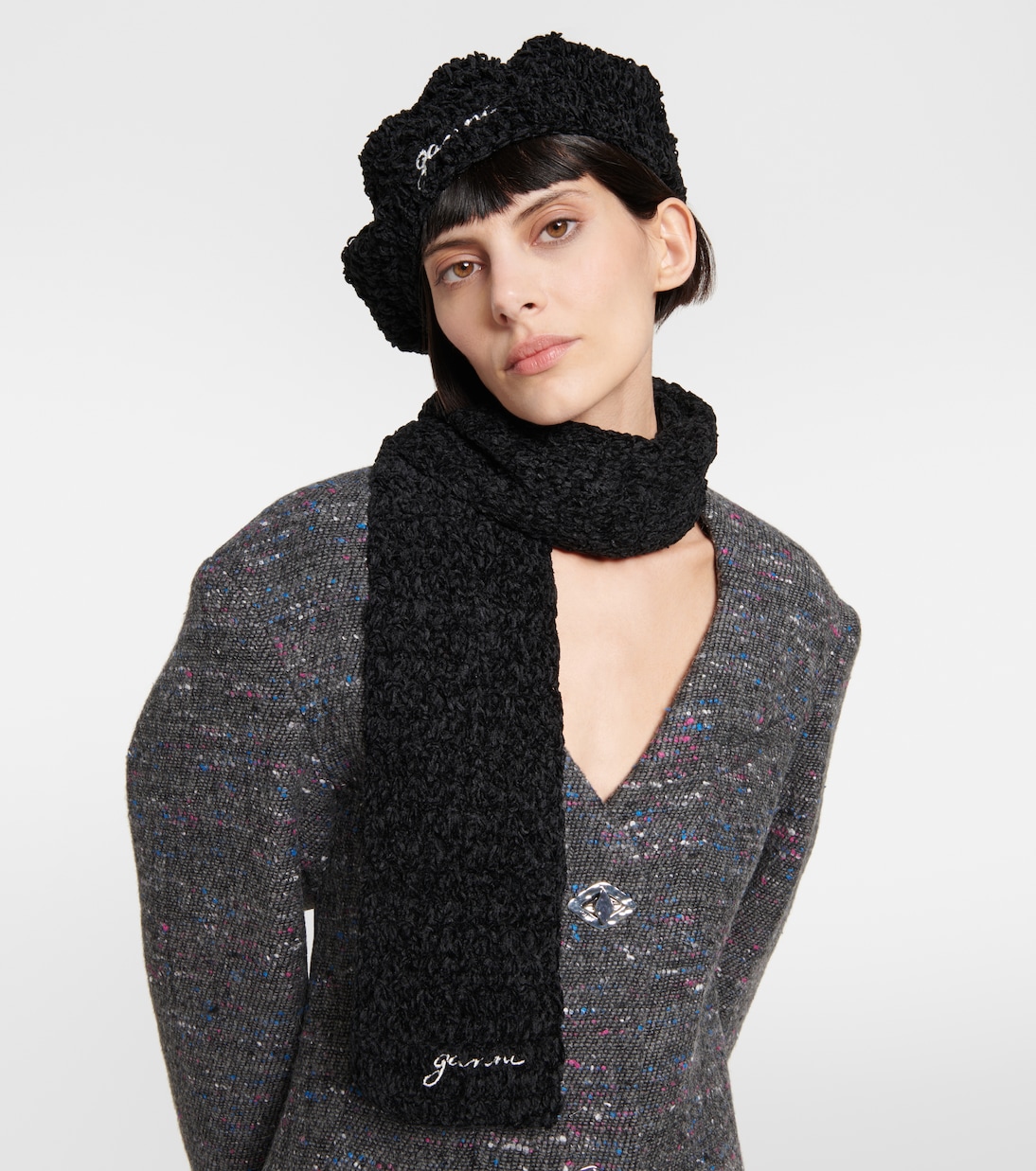 Basco in crochet di velluto | Ganni