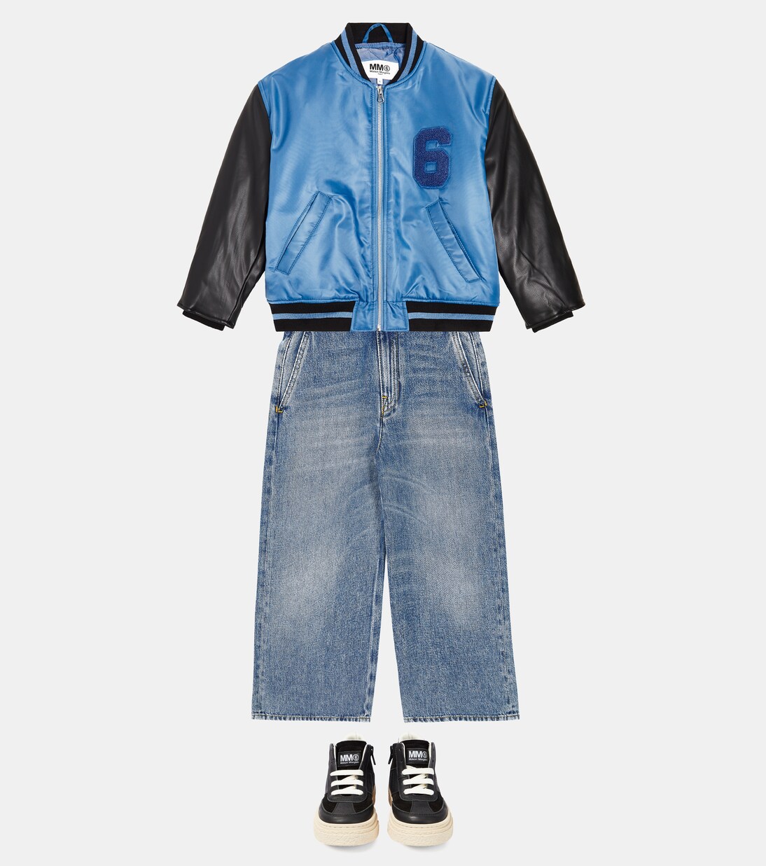 Appliqué varsity jacket | MM6 Maison Margiela Kids