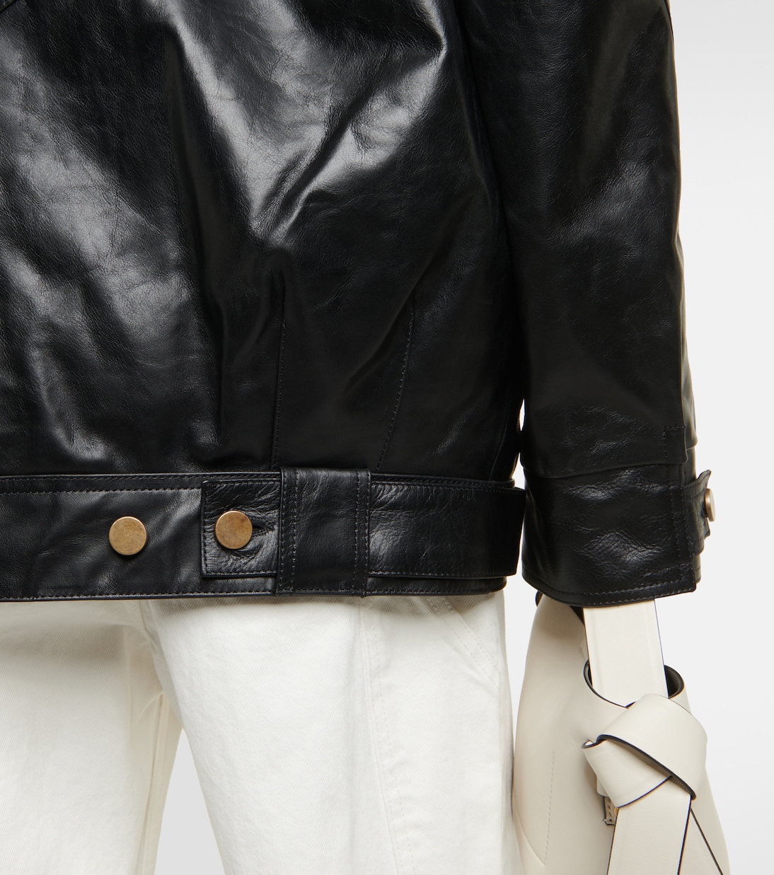 Lederjacke Menash mit Shearling | Dodo Bar Or