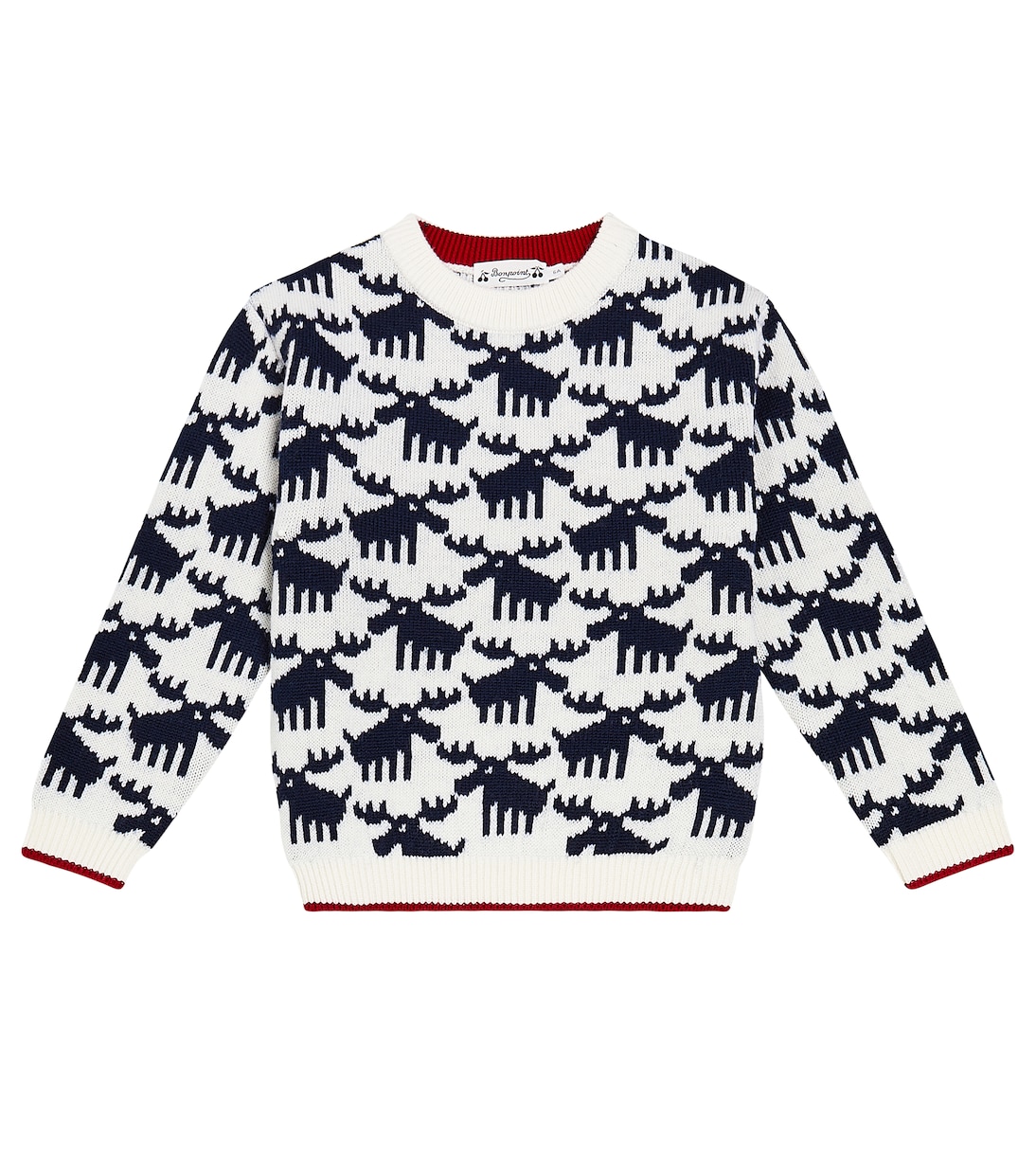 Pull intarsia en laine | Bonpoint
