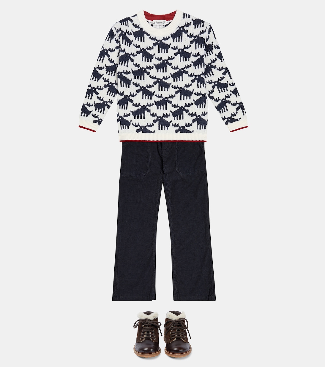 Pull intarsia en laine | Bonpoint