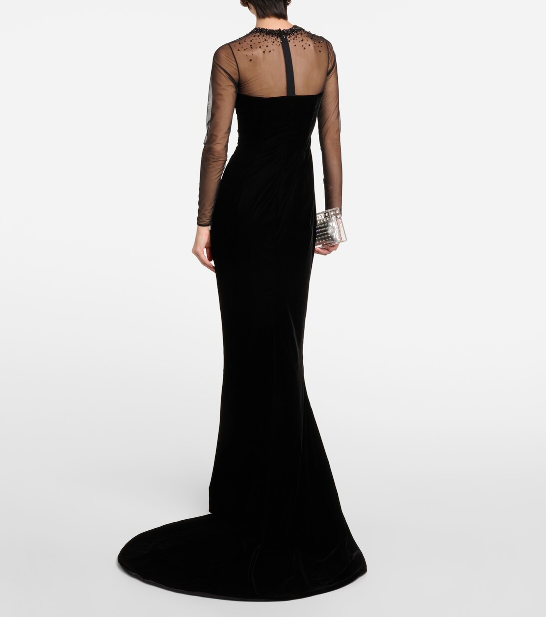 Verzierte Robe aus Samt | Miss Sohee