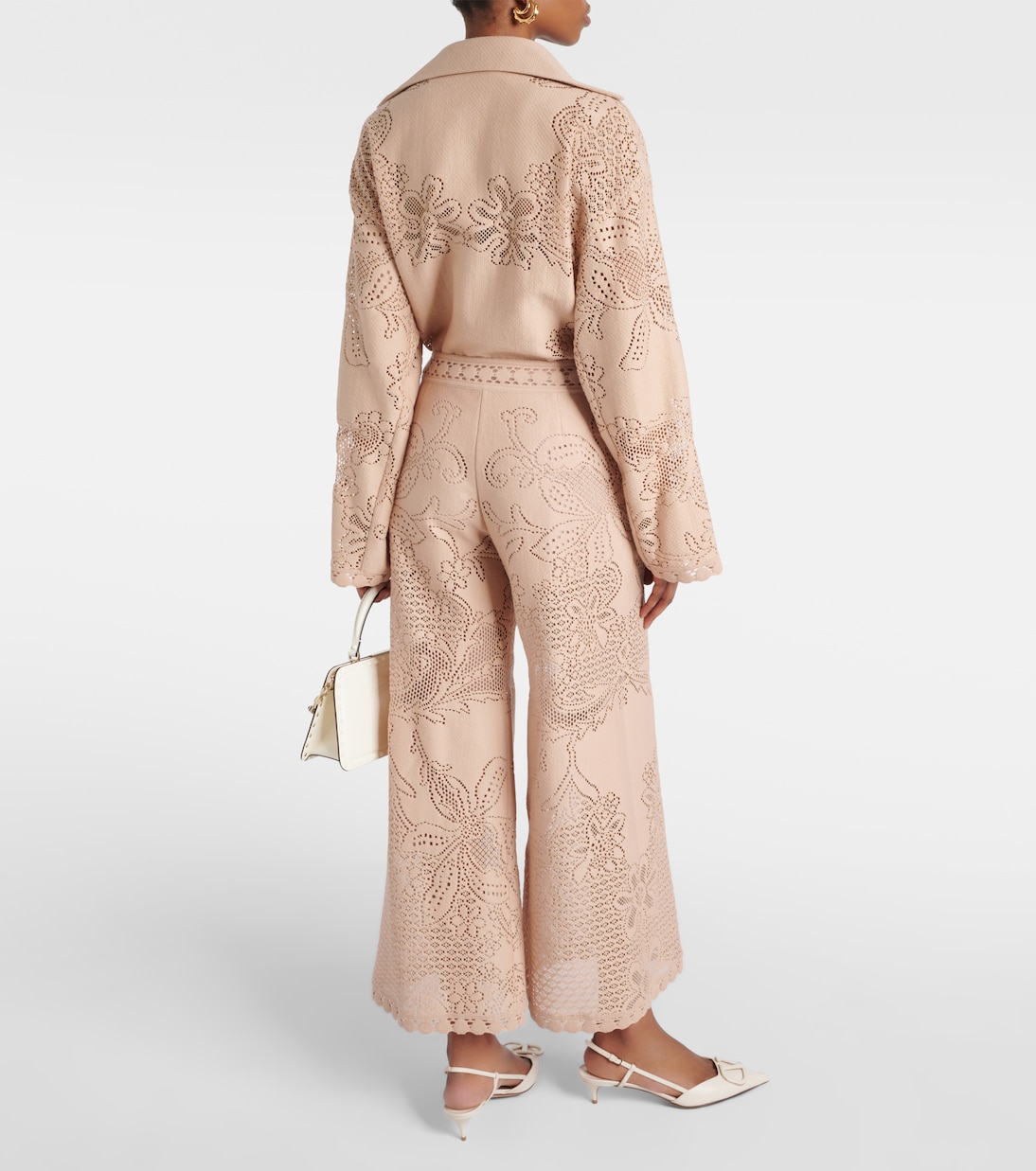 Weite Hose aus Guipure-Spitze | Valentino