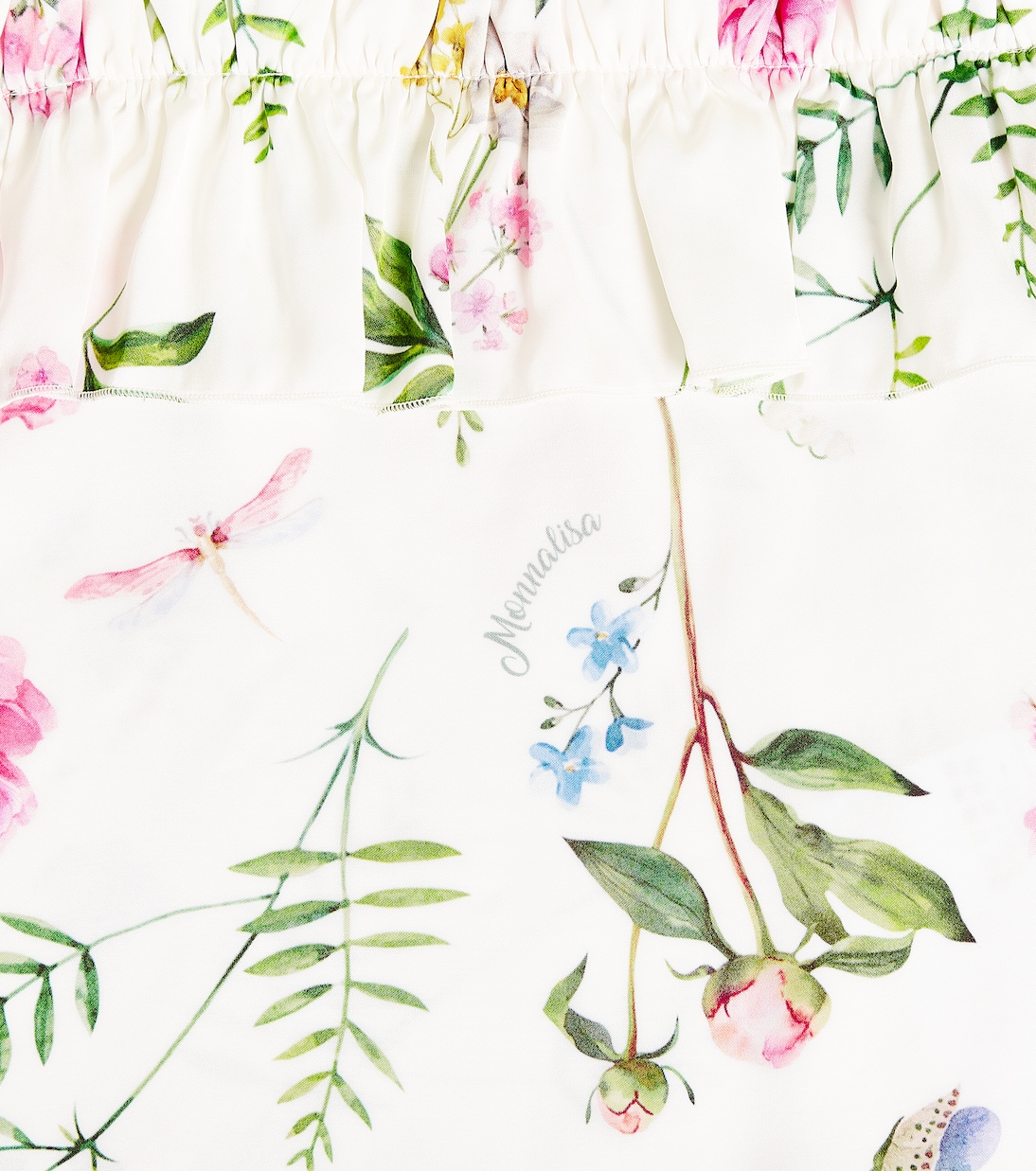 Ruffle floral top | Monnalisa