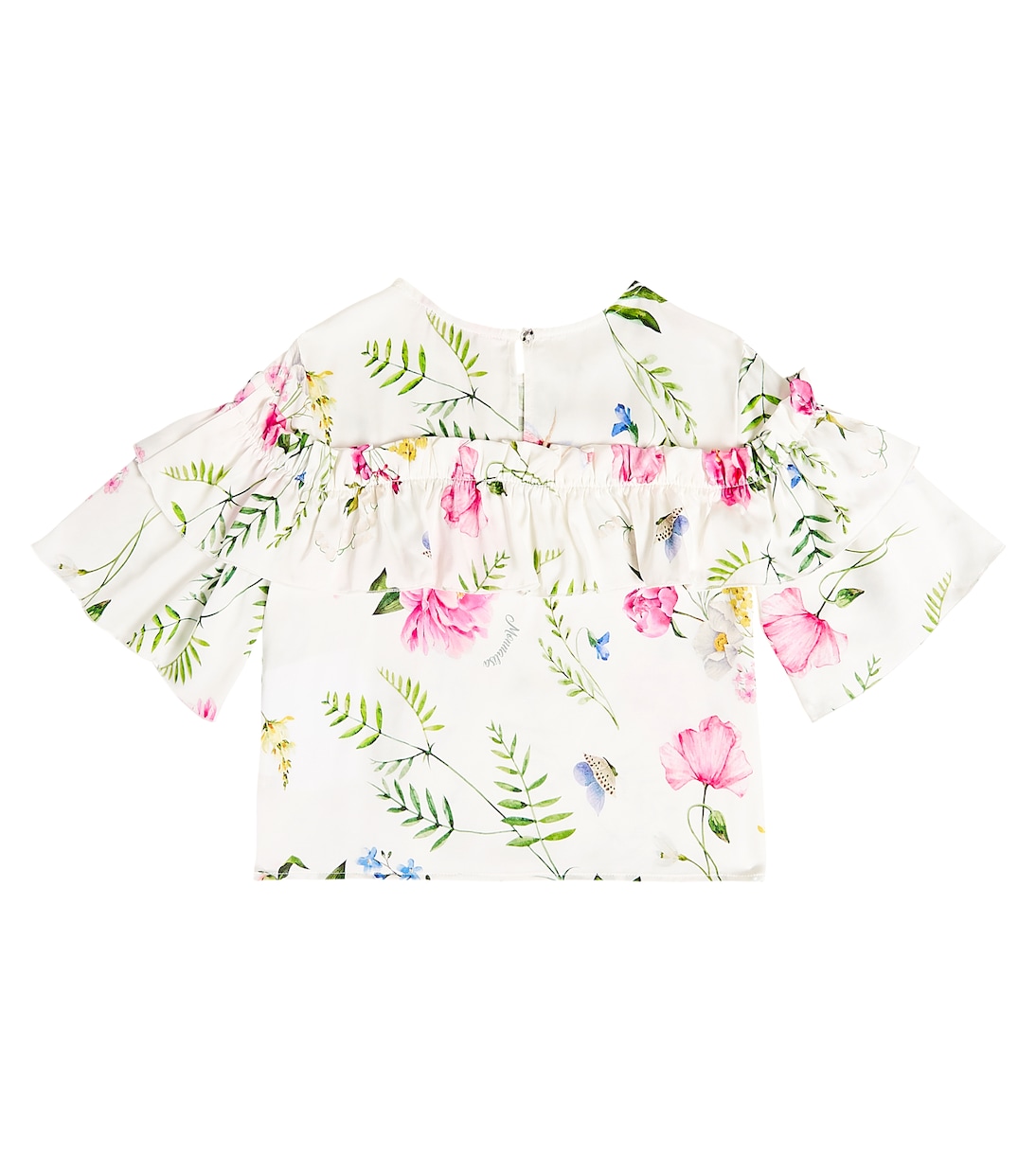 Ruffle floral top | Monnalisa