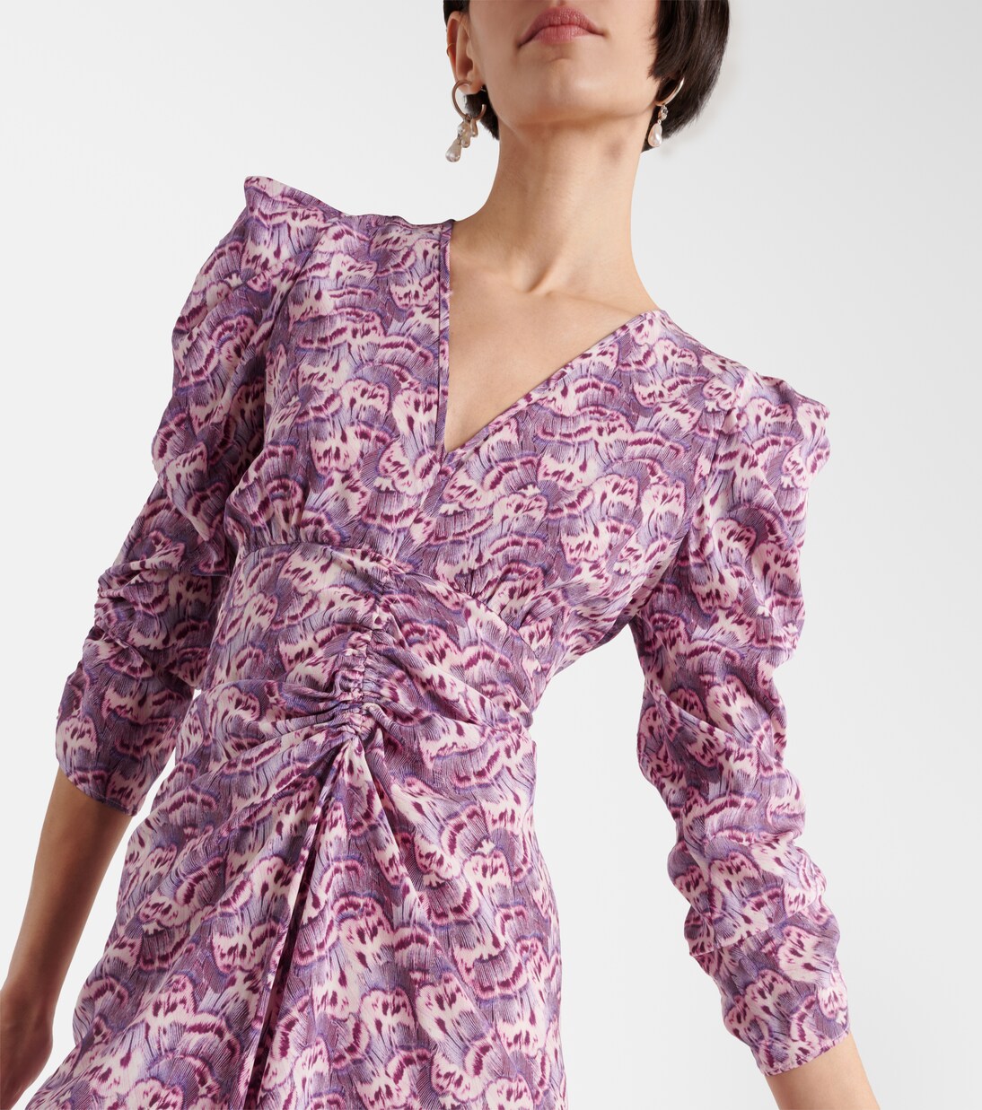 Robe midi Albini en soie mélangée | Isabel Marant