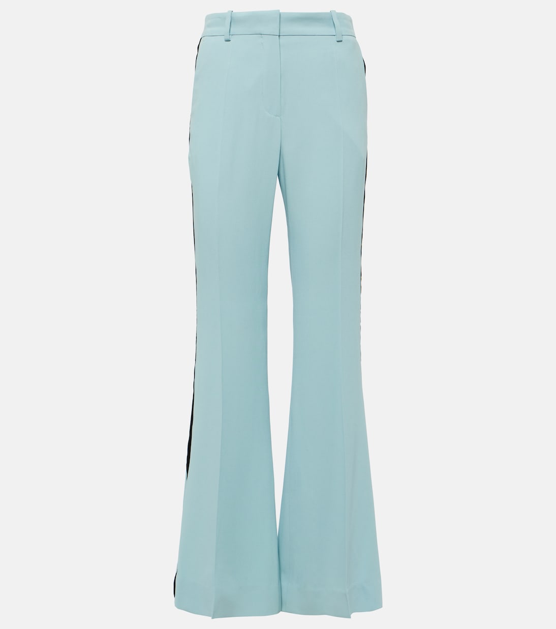Velvet-trimmed cady flared pants | Nina Ricci