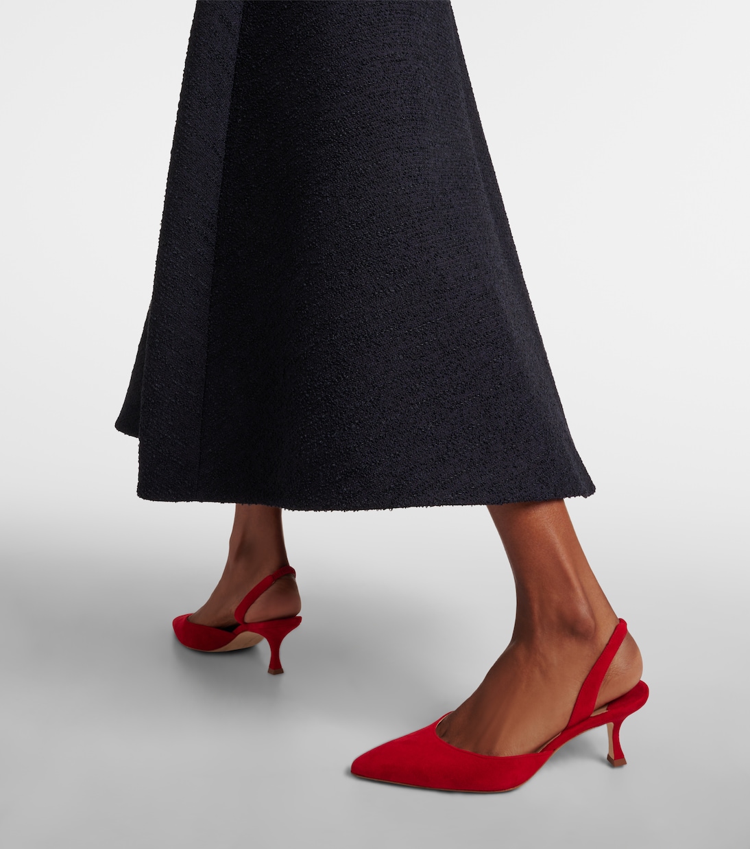 Escarpins Carolyne Gala Val en daim | Manolo Blahnik