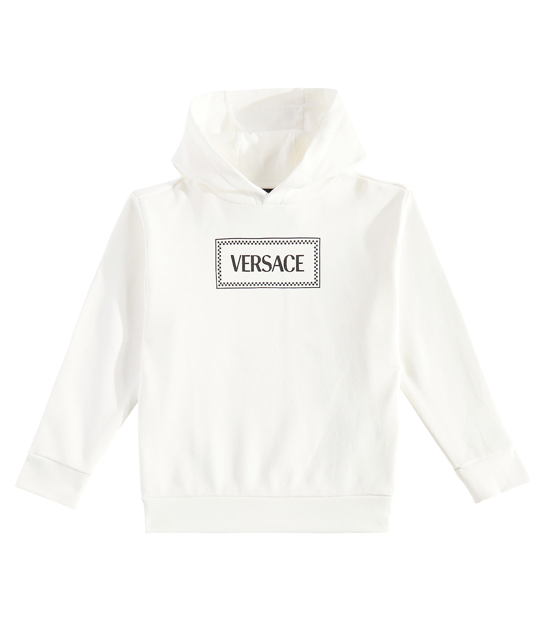 90s Vintage logo cotton jersey hoodie | Versace Kids