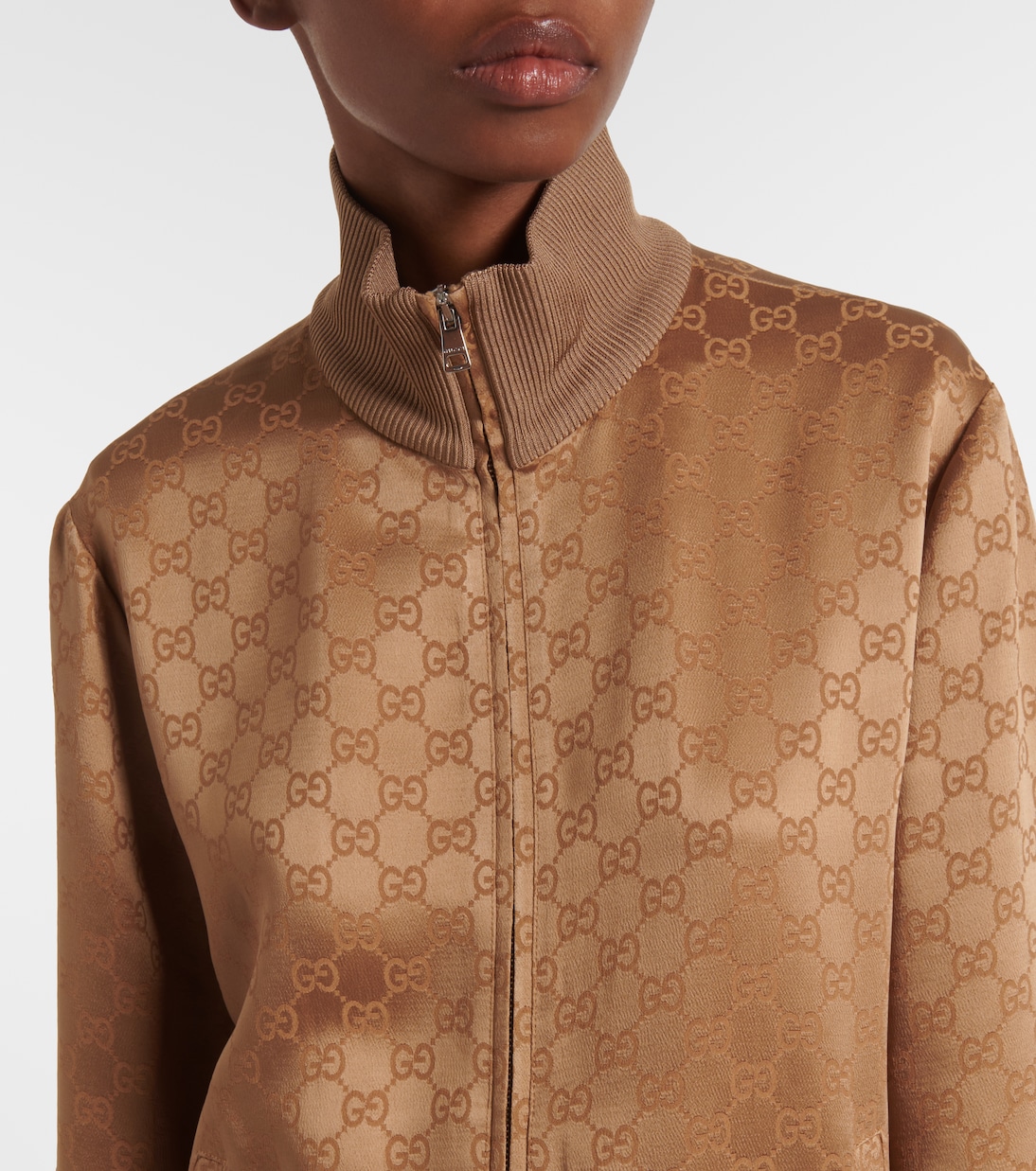 GG jacquard satin blouson | Gucci