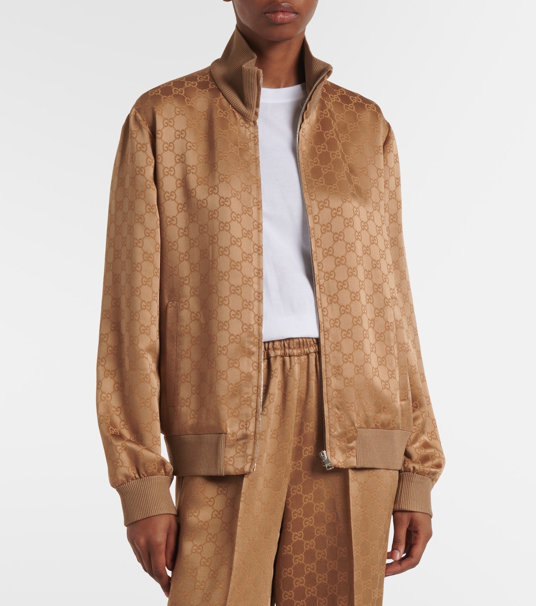 GG jacquard satin blouson | Gucci