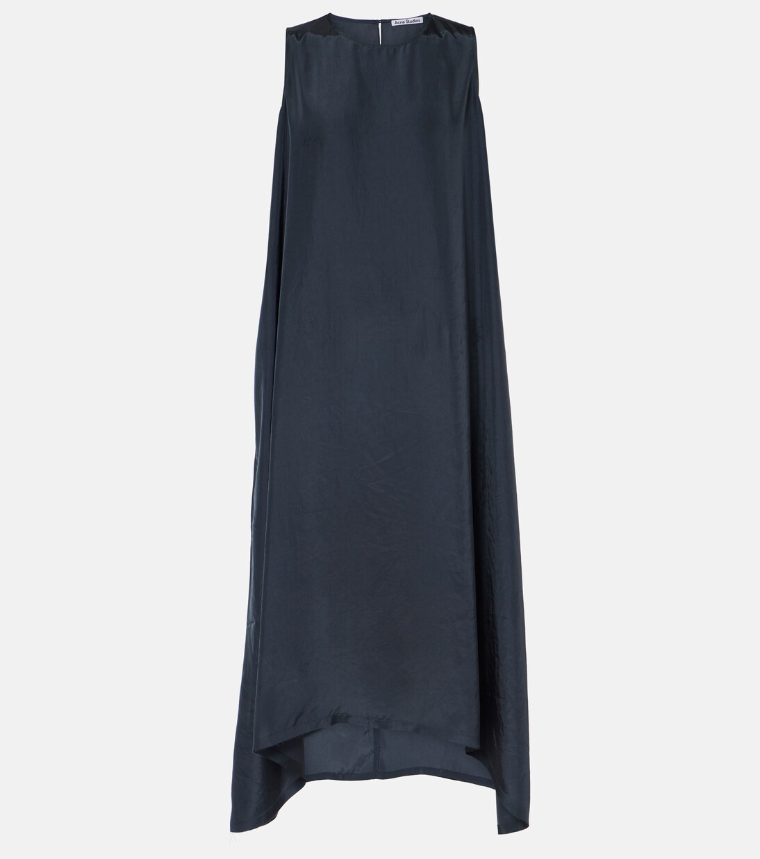 Robe asymétrique en satin | Acne Studios