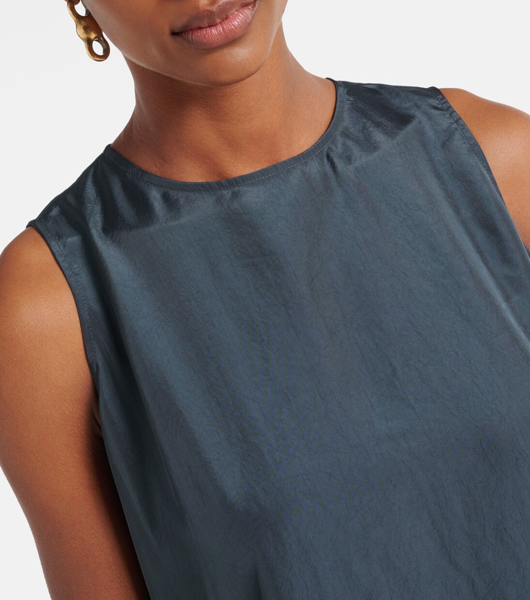 Robe asymétrique en satin | Acne Studios